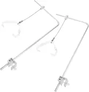 INOOMP Aquarium Light Stand 2pcs Aluminum Alloy Racks Fish Tank Light Holders Aquarium Plant Lighting Holder