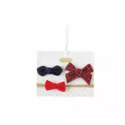 Mud Pie Holiday Kids Shoppe Tartan Clip & Headband Set