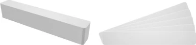 (100) 12" Record Shelf Index Divider Cards - 2"x13-3/4" - White Eco 30mil Thick