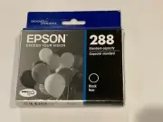 Epson 288 Standard Capacity Black Ink Cartridge Expires 08/2025 NEW Sealed OEM