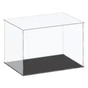 Acrylic Display Case Plastic Box Cube Storage Box Clear 41x31x30.5cm