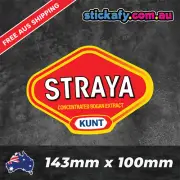 Straya Vegemite Sticker Funny Laptop Car Window Bumper 4x4 Decal JDM