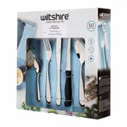 Wiltshire Bronte 50 Piece Cutlery Set With Steak Knives - 50pc Stainless