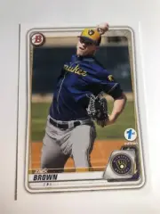 2020 Bowman First 1st Edition Zack Brown Brewers BFE34