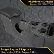 Ford Ranger Raptor PXIII AUTO Premium Neoprene Console Organiser (Made to order)