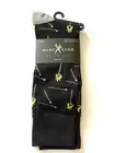 Marc Ecko Socks Matches Flame Fire Hot Black Gray Casual Dress New