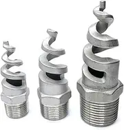 GUMMMY Spiral nozzle304/316L spjt Stainless Steel Spiral Nozzle desulfurization, dust Removal, Cleaning and Anti Clogging(316L,DN32)