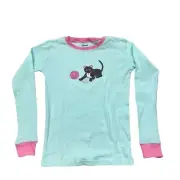 New with Tags Leveret Brand Kitty Blue and Pink Pajama Top Size 12