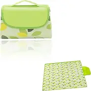 Large Waterproof Picnic Blanket 79" x 79" - Foldable Beach Mat for Camping, Park, Patio - Portable Outdoor Blanket with Tote Bag - Sandproof Picnic Mat