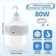Super Bright LED Lantern Camping Light Tent Lamp USB Rechargeable Night Light