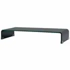 TV Stand/Monitor Riser Glass Black 80x30x13 cm vidaXL
