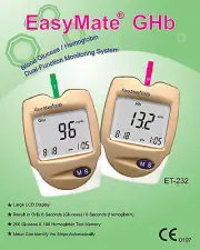 Blood Glucose Monitor Kit - Also HEMOGLOBIN, with strips - EasyMate - ARTG197422