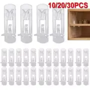 10/20/30pcs Locking Cabinet Shelf Support Pegs 5mm Shelf Pins Clear Shelf Clip