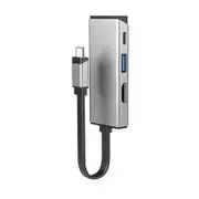[ULCHDACPD-SGR] Magforce TRIO 3-IN-1 Adapter (USB-C to HDMI + USB-A + 100W Power Delivery)