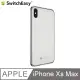 SwitchEasy Glass X for iPhone Xs Max 鉻金屬質感9H玻璃殼-白色