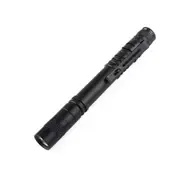 2Pcs Mini Led Pen-Shaped Strong Flashlight Pen Clip Torch Size:13.3Cm