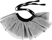 Layered Clown Neck Collar with Design Detachable Mesh Costume Accessory for Cosplay and Spring-Summer Wear