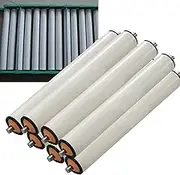 Conveyor Rollers 7 Pieces PVC Steel Conveyor Roller, 20 18 16 14 12 10 8 6 4 Inch Long Replacement Conveyor Belt Roller, Industrial Conveyor Roller for Manufacturing(7set 25mm/1",L 7.9"/200mm)