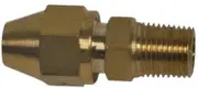 Commercial Extraction Brass Detail Tool Compression Fitting 1/8 Inch X 1/4 Inch