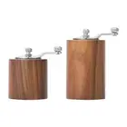 Manual Coffee Bean Grinder Adjustable Hand Crank for Office Cafe Camping