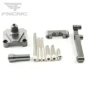 For NINJA 250R EX250 2008 2009 10-12 CNC Bracket Mount Kit Steering Damper Grey