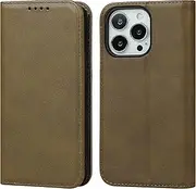for iPhone 13 Pro 13Pro Case Leather Wallet with Credit Card Holder Cash Slot SunYoo Flip Cover Drop Protection Shockproof Stand Magnetic Folio Women Men Her Purse for iPhone13Pro Dark Green