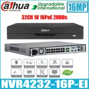Dahua NVR4232-16P-EI 16MP 32CH 1U 16PoE 2HDDs WizSense Network Video Recorder