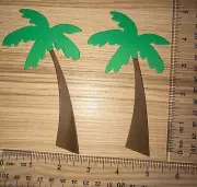 5 PALM TREE #2 cardstock paper die cut embellishments