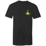 Men's Long Styled Tentacle Monster Pocket T-shirt - Cool Skater Surfer Tee Shirt