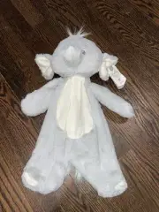 Baby Ganz Emerson Plush Elephant Flat-A-Pat Security Blanket Lovey NWT