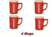 4 X NESCAFE COFFEE RED CUP MUG PREMIUM GIFT DHL FAST SHIPPING