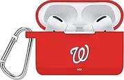GAME TIME Washington Nationals Silicone Case Cover Compatible with Apple AirPods Pro Battery Case (Red)