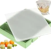 WEZCHUGHAOL Silicone Ice Cube Tray, Long Water Bottle Mould for Freezer, Chocolate and Cocktails (Green)