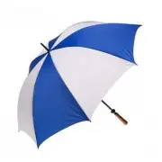 Clifton Albatross Golf Large Windproof Fibreglass White Royal Rain Umbrella