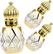 DEARMAMY 3Pcs Refillable Perfume Bottles Roll Essential Oil Containers Travel Portable Empty Bottles for Fragrance and Essential Oils Random Patterns