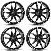 4 Rial Wheels Lucca 8.0Jx18 ET33 5x110 SWFP for FIAT 500