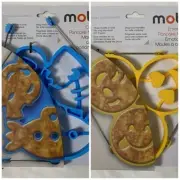 Mobi Pancake Mold Ocean Fish or Emoticons silicone new