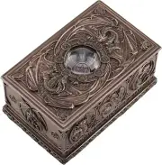 Dragons Of The Sabbats Tarot Box By Anne Stokes Cold Cast Bronze