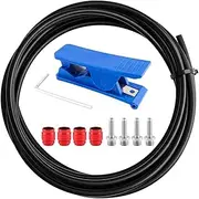 HAFRILY 300cm Bike Hydraulic Brake Hose and Bike Brake Olive Connecting Insert Kit for SRAM AVID System Included 4 Bike Brake Olive and 4 Connecting Insert and Blue Brake Hose Cutter