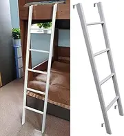 Bunk Beds Ladder for Dorm, 4/5 Step RV Bunk Ladder with Hooks Replacement Bunk Bed Slanted Ladder Metal Wrought Iron Tall Bed Side Climb Ladder for Loft (Size : 140cm(55")) (One Co