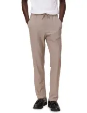 [Les Deux] Como Tapered Drawstring Pants in Walnut Melange