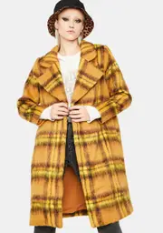 State Of Grace Plaid Coat