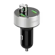 15.5W 2-Port USB bluetooth Transmitter MP3 Player Car Charger With Voltage Dispaly Screen For iPhone XS 11 Pro Huawei P30 Pro Mate 30 Xiaomi Mi9 9Pro