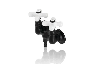 Aqua Vintage AE39T0 Vintage 3-3/8 Inch Wall Mount Tub Faucet, Matte Blac