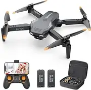 [heygelo] Drone for Kids with 1080P HD Camera - Foldable FPV RC Quadcopter for Adults Beginners, Toys Gifts for Boys Girls with Carry Case, Voice Control, Gesture Selfie, Altitude Hold, 2 Batteries