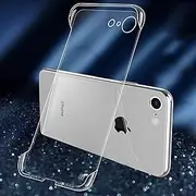 RUNGOS Borderless Clear for iPhone SE Case 3/2 (2022/2020), iPhone 8/7 Case (Bare Metal Feel) [Ultra Thin as No Case on] Cooling Cover for iPhone SE 2020/2022, iPhone 8/7 Phone Case Slim 4.7''
