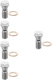 SOESFOUFU 5pcs Car Brake Disc Bolts Set Stainless Steel Easy Fixing Screws Strong Reliable for Enhanced Driving Safety