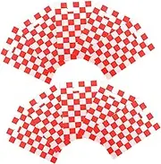 ABOOFAN 50PCS Checkered Race Car Treat Bags Party Favors with Handles for Birthday Celebrations for Race Car Theme Events Stylish Packaging for Candy and Goodies