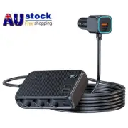Car 12V Cigarette Lighter Socket Splitter USB Charger Power Adapter Outlet 9in 1
