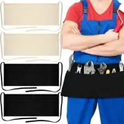 4 Pieces 2-Pocket Canvas Work Waist Apron Unisex Tool Apron Washable Utility ...